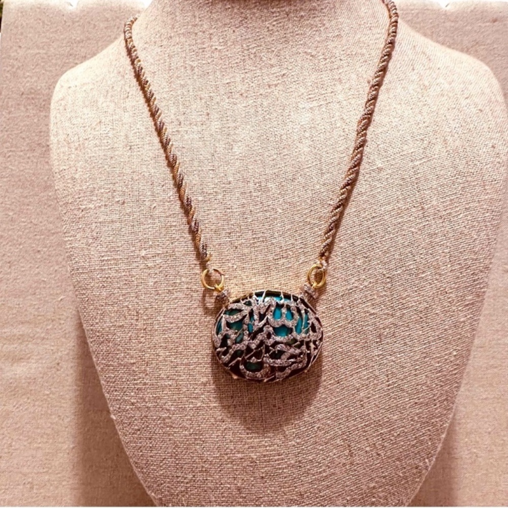 Ethnic | Necklace | Arabic Necklace over Faux Turquoise Stone
